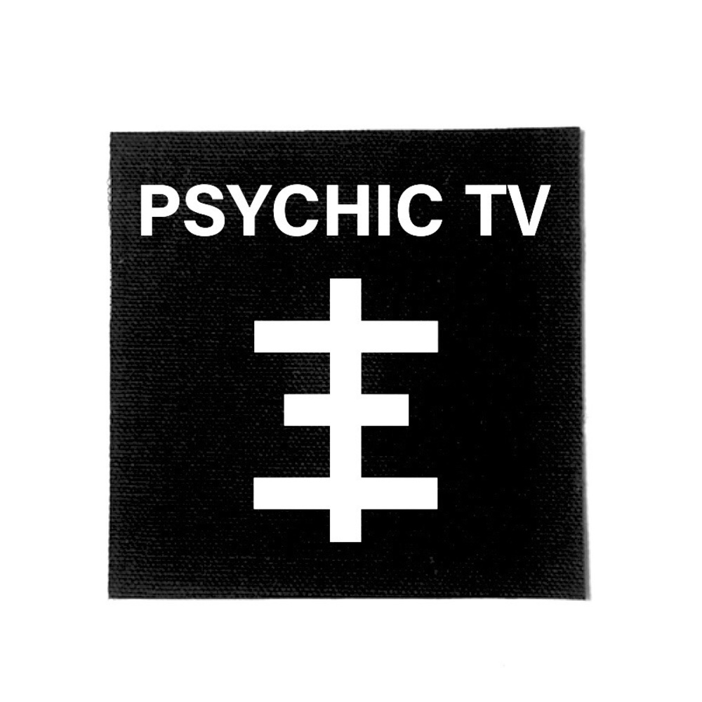 Psychic T.V. Screen Printed Canvas Patch - Picture 1 of 1